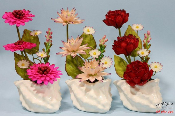 فروش عمده گلدان گل مصنوعی