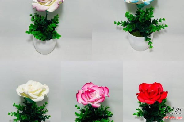 فروش عمده گلدان گل مصنوعی