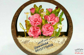 فروش عمده گل و باکس دیواری خمیری