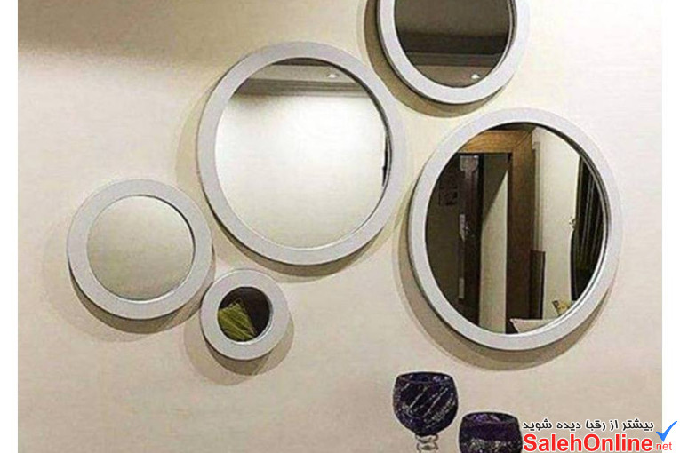 آینه دکوراتیو گرد 5 تکه درجه یک
